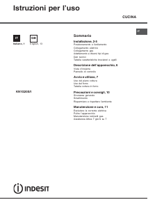 Manuale Indesit KN1G20S(W)/I Cucina