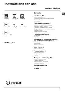 Manuale Indesit IWUD 41252 C ECO EU Lavatrice