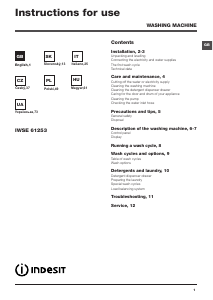 Manuale Indesit IWSE 61253 C ECO EU Lavatrice