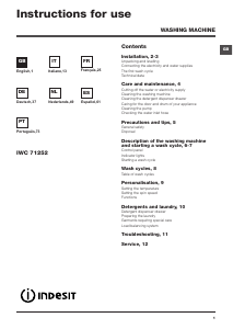 Manuale Indesit IWC 71252 C ECO EU Lavatrice