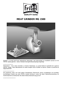 Bedienungsanleitung Fritel MG 1500 Fleischwolf