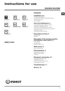 Bedienungsanleitung Indesit IWSC 51051 CECO EU.M Waschmaschine