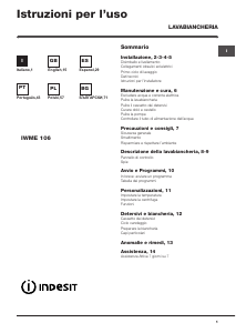 Manuale Indesit IWME 106 (EU) Lavatrice