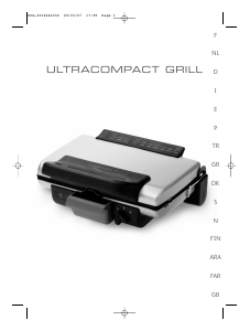 Käyttöohje Tefal GC305816 Ultracompact Kontaktigrilli