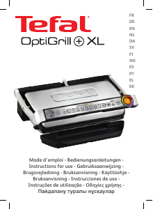 Handleiding Tefal GC724D12 OptiGrill XL Contactgrill