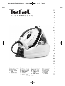 Mode d’emploi Tefal GV5240E0 Easy Pressing Fer à repasser