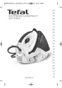 Instrukcja Tefal GV7091E2 Express Compact Żelazko