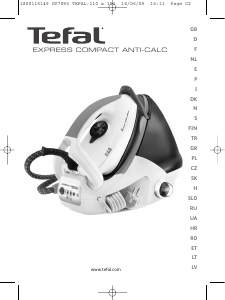 Manual Tefal GV7095E0 Express Compact Ferro