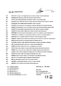 说明书 Trio422410107 Calcio灯