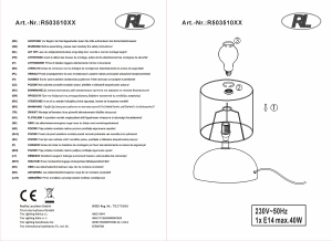 Manuale Reality R50371025 Martin Lampada