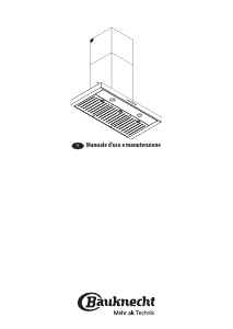 Manuale Bauknecht DBHBS 92C LTD K Cappa da cucina