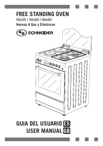 Manual de uso Schneider SCG 5010X Cocina