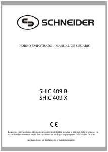 Manual de uso Schneider SHIC 409X Horno