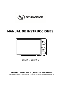 Manual de uso Schneider SMW 8N Microondas