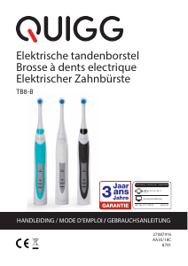 Handleiding Quigg TB8-B Elektrische tandenborstel