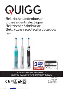 Instrukcja Quigg TB8-A Szczoteczka elektryczna