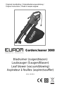 Manual Eurom Gardencleaner 3000 Leaf Blower