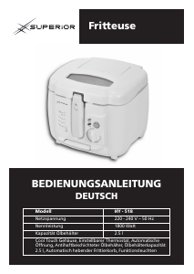 Bedienungsanleitung Superior HY-518 Fritteuse