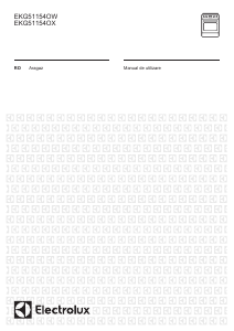 Manual Electrolux EKG51154OW Aragaz