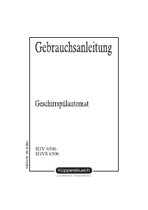 Bedienungsanleitung Küppersbusch IGVS 6506.1 Geschirrspüler