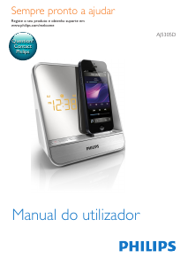 Manual Philips AJ5305D Rádio relógio