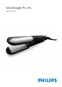 Kasutusjuhend Philips HP4667 SalonStraight Pro XL Juuksesirgendaja