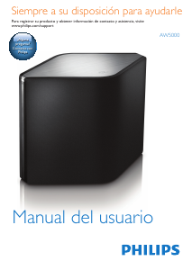 Manual de uso Philips AW5000 Altavoz