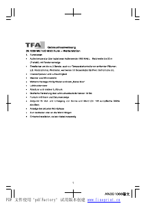 Handleiding TFA Meteo Max Weerstation