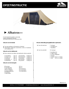 Handleiding De Waard Albatros 4 Tent