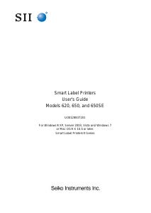 Manual SII SLP620 Label Printer