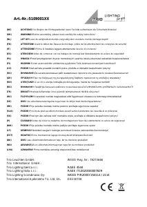 Manuale Trio 510900111 Rotin Lampada