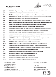 说明书 Trio572410107 Calcio灯