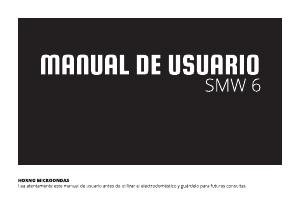 Manual de uso Schneider SMW 6 Microondas