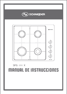 Manual Schneider SPG 406X Hob