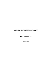 Manual de uso Schneider SFES 2501 Frigorífico combinado