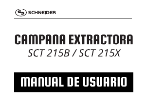 Manual de uso Schneider SCT 215B Campana extractora