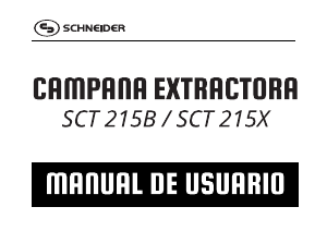 Manual de uso Schneider SCT 215X Campana extractora