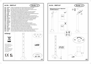 Manual Reality R5073-47 Motion Lamp