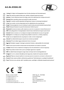 Manuale Reality R5341-87 Disco Lampada