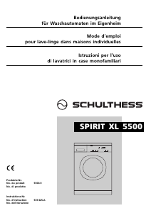 Bedienungsanleitung Schulthess Spirit XL 5500 Waschmaschine