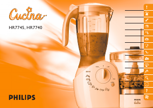 Manual Philips HR7745 Cucina Food Processor