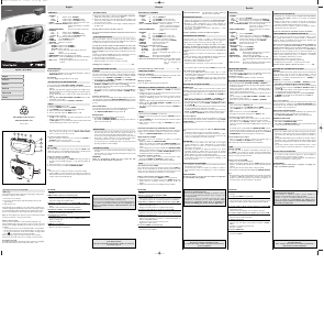 Bedienungsanleitung Philips AJ3320 Uhrenradio