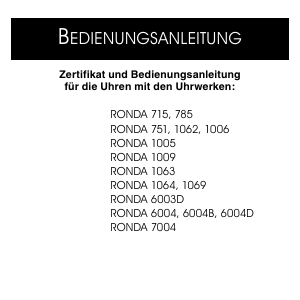 Bedienungsanleitung Bruno Söhnle 17-13179-240 Stuttgart II Armbanduhr