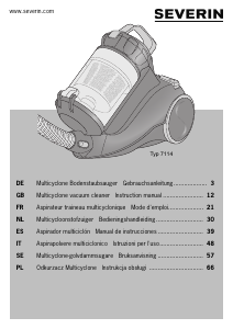 Manual Severin MY 7114 Vacuum Cleaner