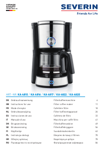 Manual de uso Severin KA 4825 Máquina de café