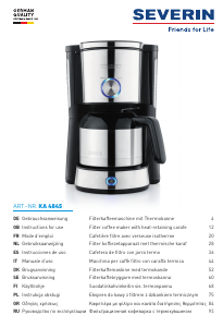 Mode d’emploi Severin KA 4845 Cafetière