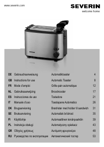 Bedienungsanleitung Severin AT 2516 Toaster