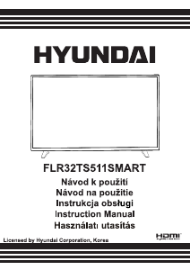 Návod Hyundai FLR32TS511SMART LED televízor