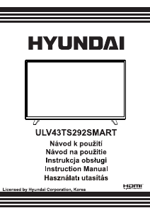 Használati útmutató Hyundai ULV43TS292SMART LED-es televízió