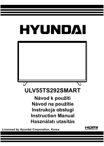 Manuál Hyundai ULV55TS292SMART LED televize